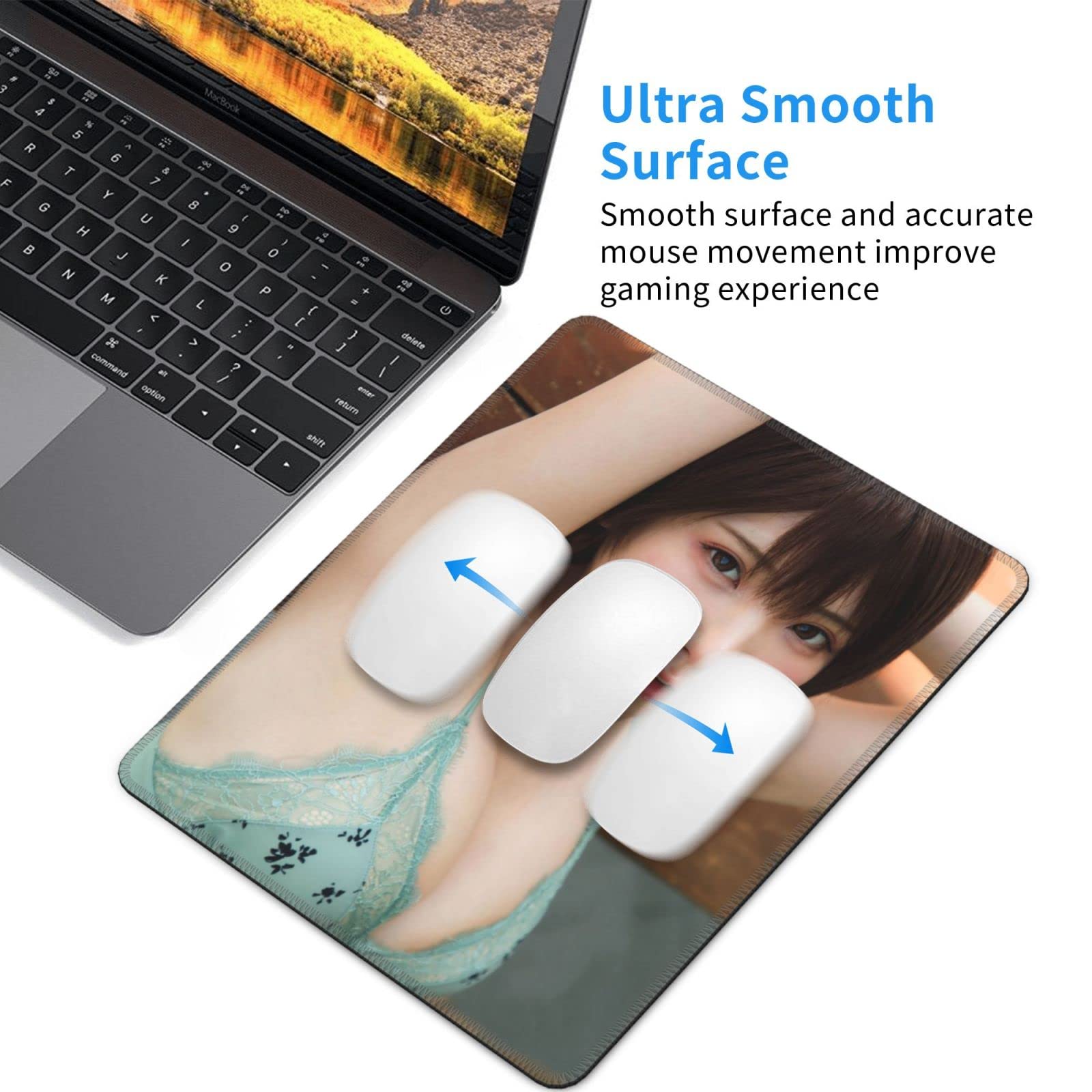 Amazon.co.jp: Enako えなこ マウスパッド ゲーミング かわいい ラバー